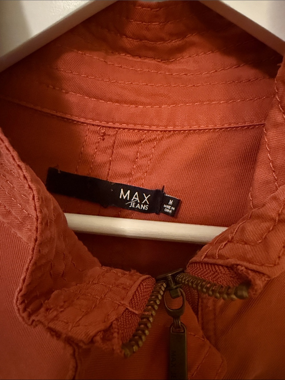 Max Jeans Rust Orange Utility Field Jacket - Picture 2 of 16